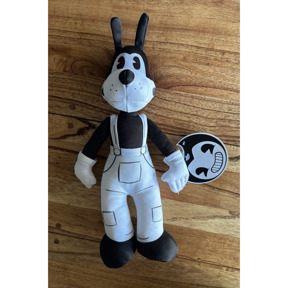 Boris the Wolf Bendy and the Ink Machine Plush Black White 13" Stuffed Animal